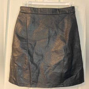 Zara Faux Leather Skirt
